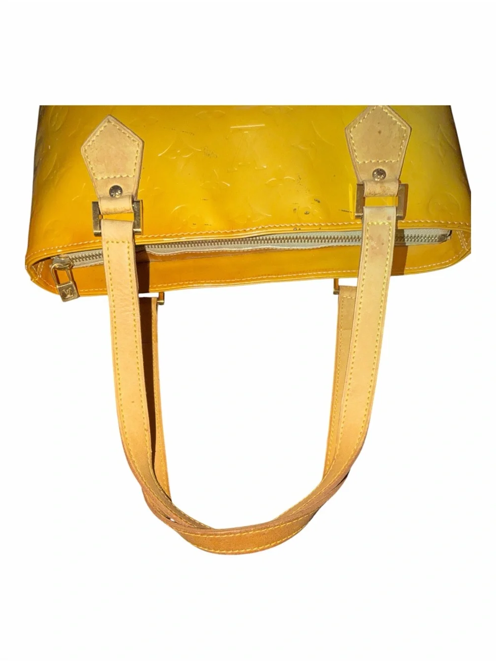 Louis Vuitton Monogram Vernis Houston Tote Bag - Yellow